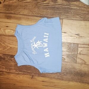 Size large 11-12 year olds blue Hawaiian shirt